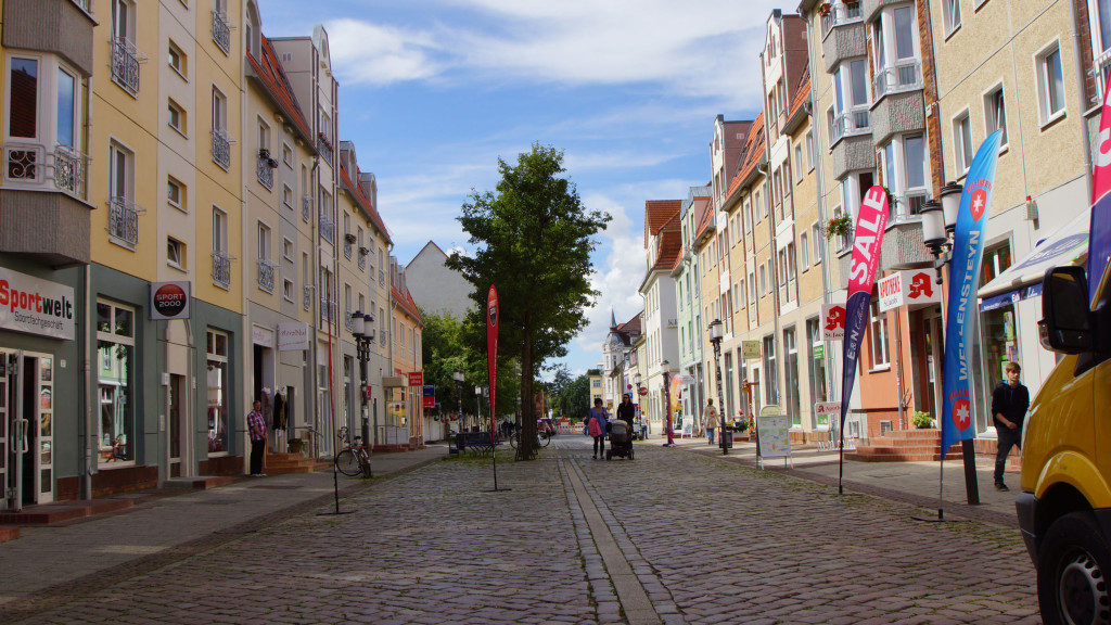 Greifswald Innenstadt DDR-Neubauten